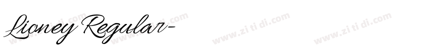 Lioney Regular字体转换 Lioney Regular字体转换